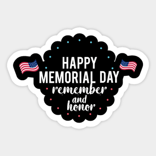 happy memorial day Sticker